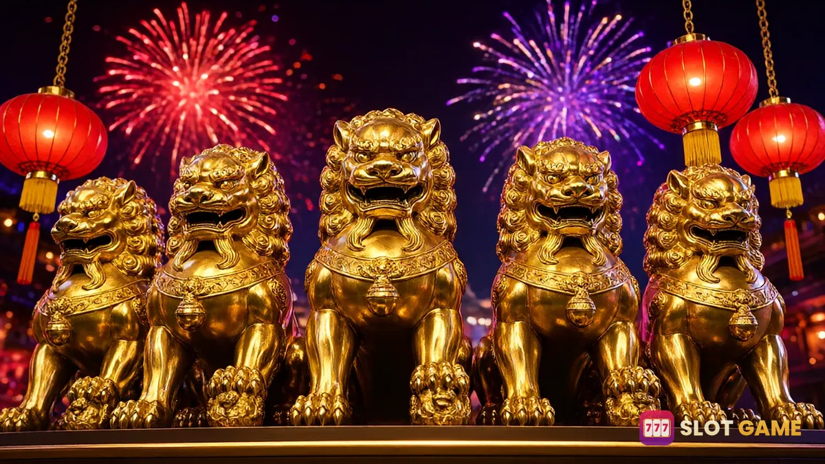5 Lions Megaways ခြင်္သေ့နှင့် နဂါး စလော့ဂိမ်း