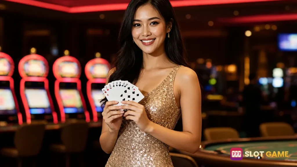 Spadegaming ဂိမ်းကို ဖုန်းဖြင့် ကစားနေသော မော်ဒယ်